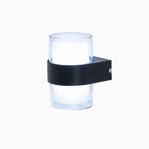 LED стенна цилиндрична лампа, 10W, студена бяла светлина 6500К