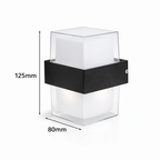 LED стенна кубична лампа, 10W, студено бяла светлина 6500К