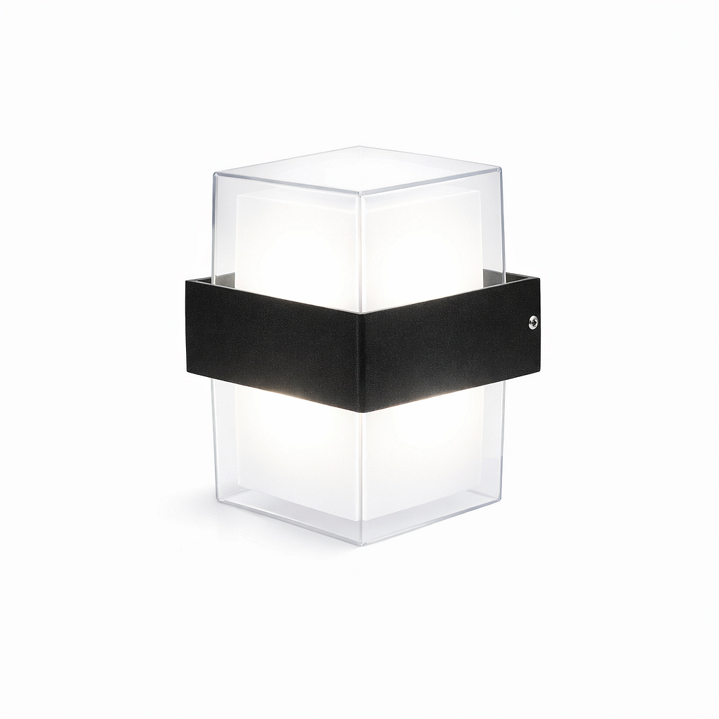 LED стенна кубична лампа, 10W, студено бяла светлина 6500К