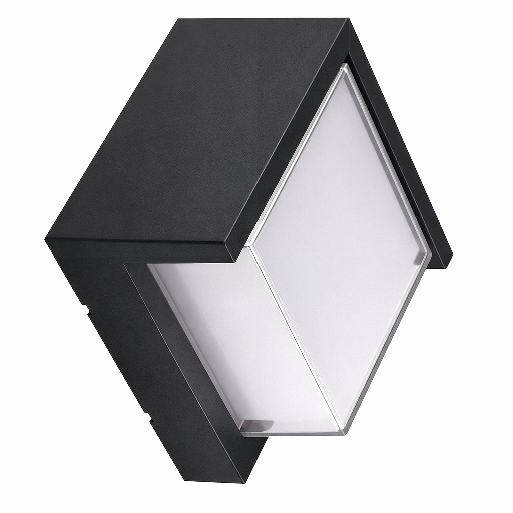 LED стенна квадратна лампа, 12W, неутрална бяла светлина 4200K