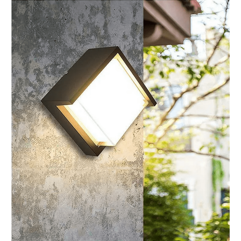 LED стенна квадратна лампа, 12W, неутрална бяла светлина 4200K