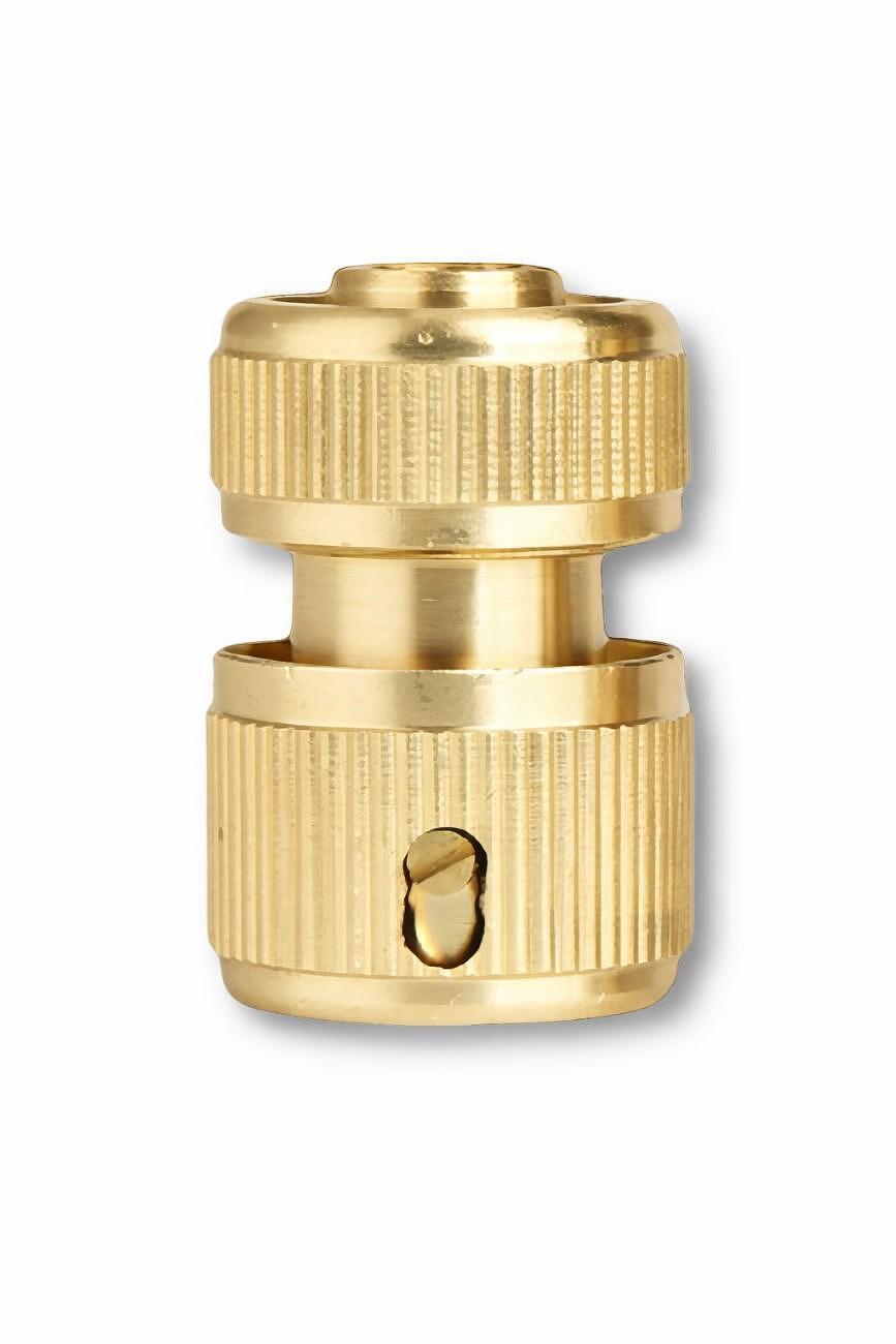 Месингов конектор за градински маркуч 1/2” – 1/2”