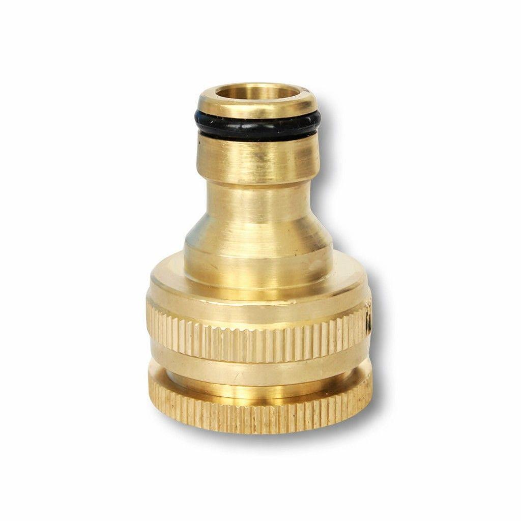 Месингов щуцер за градински маркуч 1/2” – 3/4” с бърза връзка