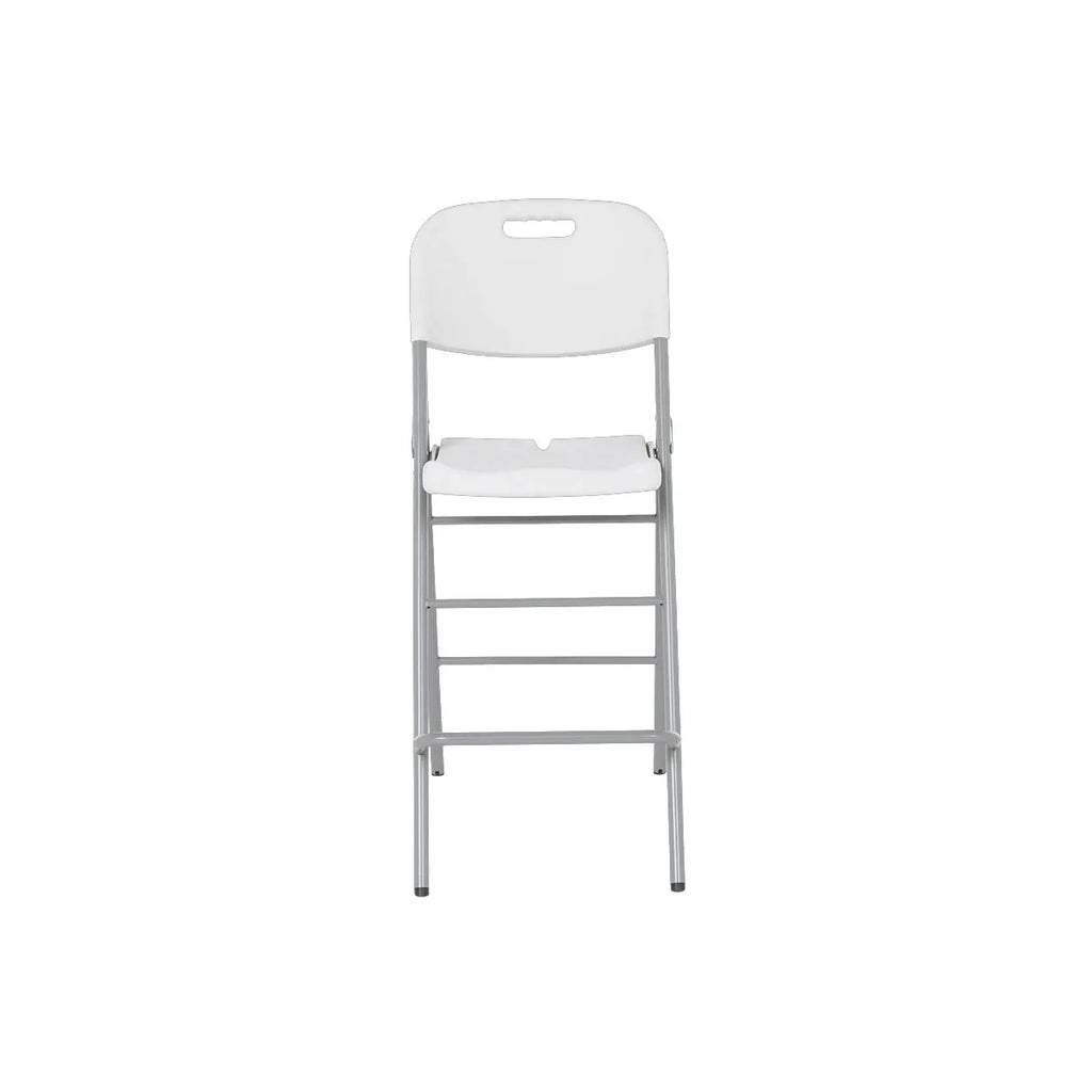 Пластмасов стол бар 40x40x125 см, сгъваем, бял