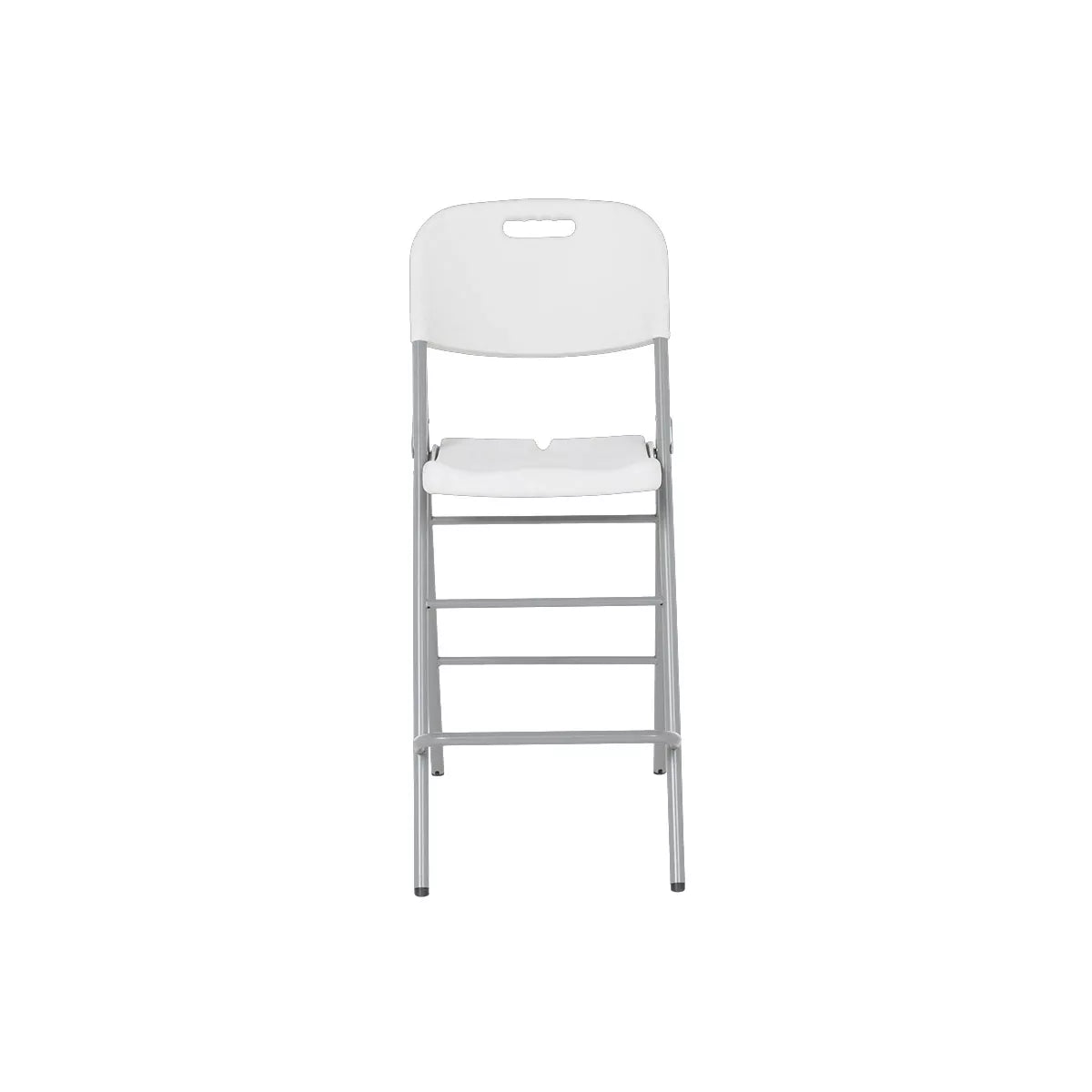 Пластмасов стол бар 40x40x125 см, сгъваем, бял