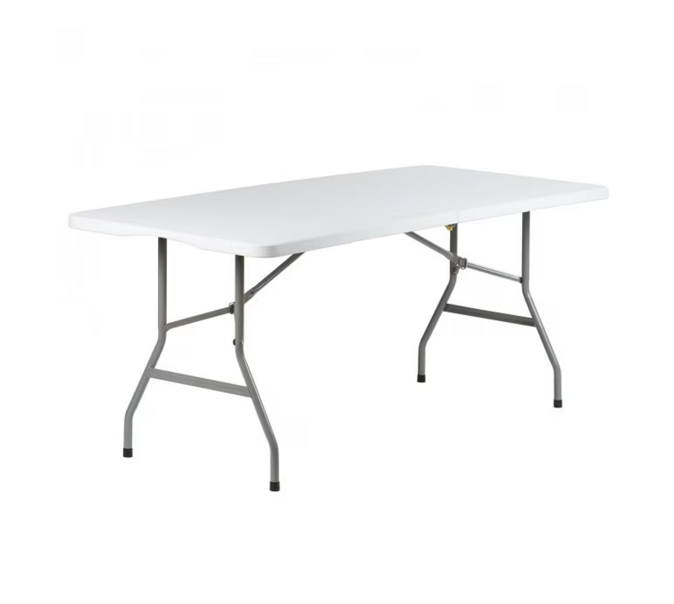 Пластмасова къмпинг маса 155x75x75 см, сгъваема, бяла