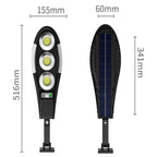 Соларна LED лампа 150W със сензор, за външна употреба и дистанционно