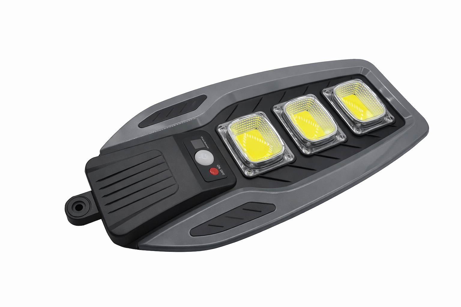 Соларна LED лампа 100W със сензор, за външна употреба и дистанционно