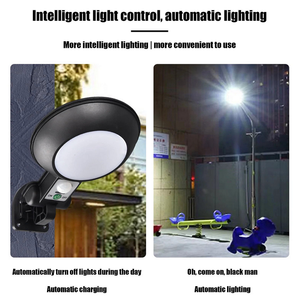 Соларна LED стенна лампа с 3 режима и сензор за движение – IP65